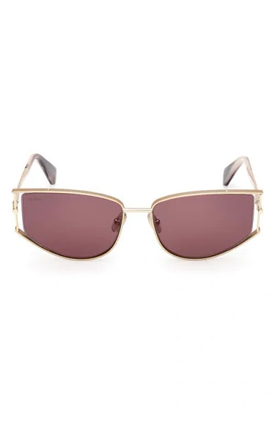 Max Mara Menton 58mm Cat Eye Sunglasses In Purple