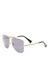 Max Mara Menton Aviator Sunglasses, 59mm In Gold/smoke