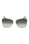 Max Mara Menton1 59mm Sunglasses In Gold/gradient Green