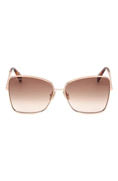 Max Mara Menton1 59mm Sunglasses In Brown