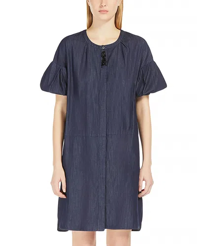 Max Mara Meringa Dress In Navy