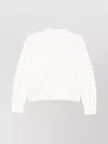 Max Mara Merino Wool Bomber Jacket With Long Sleeves In White