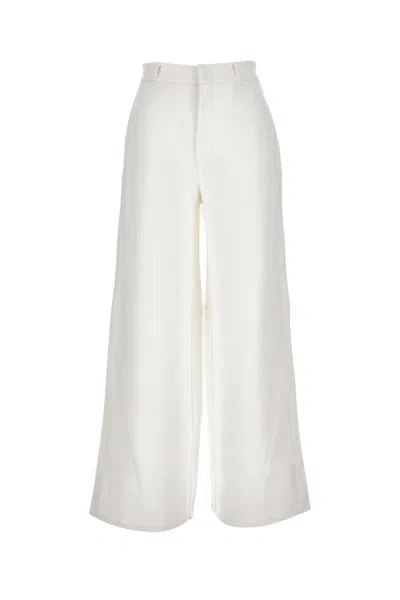 Max Mara Merlot Pants In White