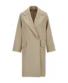 Max Mara Belted Double-breasted Trench Coat With Flap Pockets