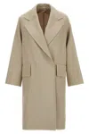 Max Mara Belted Double-breasted Trench Coat With Flap Pockets