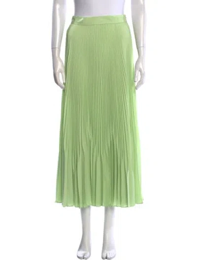 Pre-owned Max Mara Mesh Accents Midi Length Skirt In Green