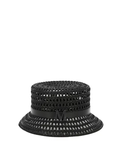 Max Mara Mesh Cloche Hat In Black