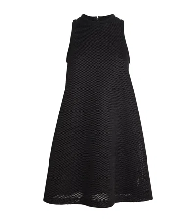 Max Mara Mesh Jersey Mini Dress In Black