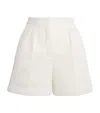 Max Mara Mesh Jersey Shorts In White
