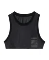 Max Mara Mesh Logo Vest In Black