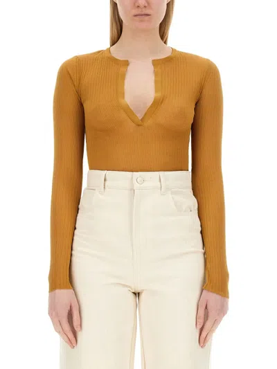 Max Mara Mesh Saggina In Brown