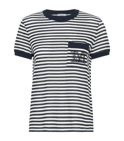 MAX MARA MAX MARA MESH STRIPE T-SHIRT
