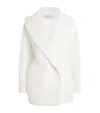 Max Mara Mesh Teddy Bear Coat In White