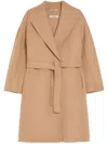 Max Mara Short Double-faced Wool Coat In Multi