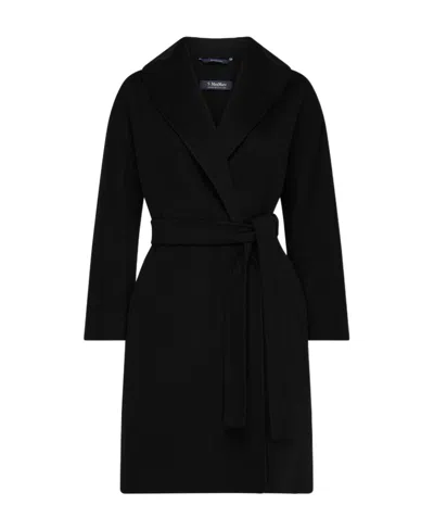 Max Mara Messi Coat In Black