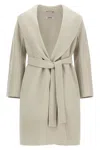 Max Mara Long-sleeved Coat In Neutral