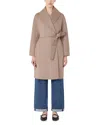 Max Mara Messi Wool Coat In Brown