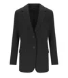 Max Mara Messina Black Single-breasted Blazer In Black