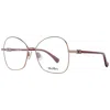 Max Mara Bronze Women Optical Frames In Neutral