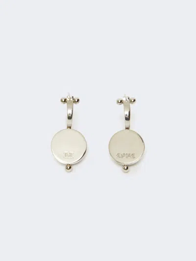 MAX MARA METAL HEMISPHERE EARRINGS