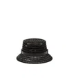 Max Mara Metal Logo Details Hat In Black