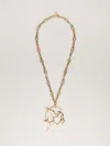MAX MARA METAL NECKLACE WITH PENDANT