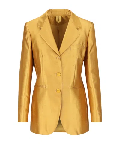 MAX MARA MAX MARA METALLIC BUTTON-UP JACKET