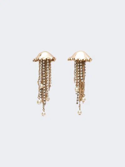 Max Mara Metallic Earrings In Gold