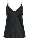 Max Mara 'metello' Black Silk Top Women In Black