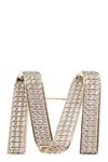 Max Mara Metal Grosgrain M Pin In Gold