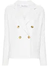 Max Mara Micio Wool And Cashmere Peacoat In White