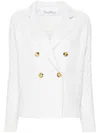 Max Mara Micio Wool And Cashmere Peacoat In White