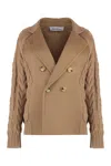 MAX MARA MICIO DOUBLE-BREASTED WOOL JACKET