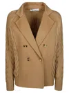 Max Mara Micio Jacket In Brown