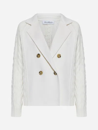 MAX MARA MAX MARA "MICIO" WOOL AND CASHMERE JACKET