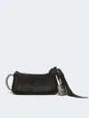 Max Mara Micro Handbag In Technical Mesh In Black