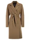 Max Mara Mid-length Belted Coat In Brown