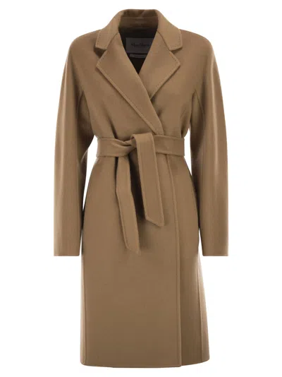 Max Mara Mid-length Belted Coat In Brown