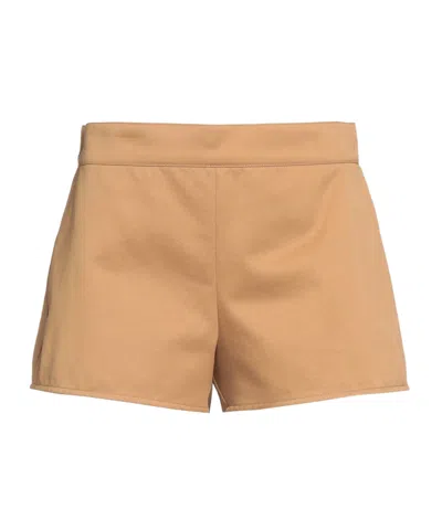 Max Mara Mid Rise Shorts In Nude