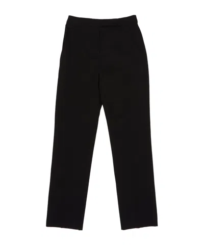 Max Mara Mid-rise Straight Leg Trousers In Black