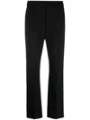 Max Mara Mid-rise Straight-leg Trousers In Black
