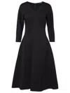 Max Mara Midas Jersey Midi Dress In Black