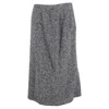 Max Mara Midi A-line Skirt In Grey Wool In Grey