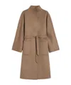 Max Mara Midi Cashmere Cardigan Coat In Brown