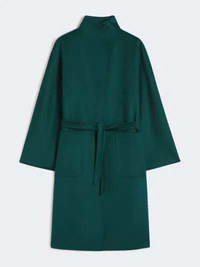 Max Mara Midi Cashmere Cardigan Coat In Green