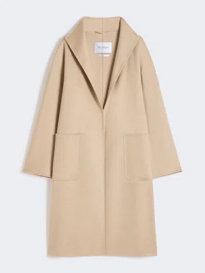 Max Mara Midi Cashmere Cardigan Coat In Neutral