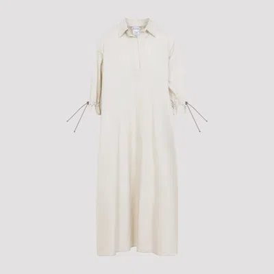 Max Mara Midi Chemisier Dress For Spring/summer 2026 In Nude & Neutrals