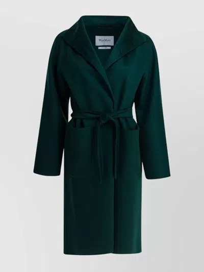 MAX MARA MIDI COAT WITH BELTED WAIST AND POCKETS