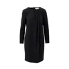 Max Mara Leisure Woman Midi Dress Black Size Xs Virgin Wool In Black