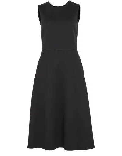 Max Mara Midi Dress In Black